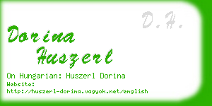 dorina huszerl business card